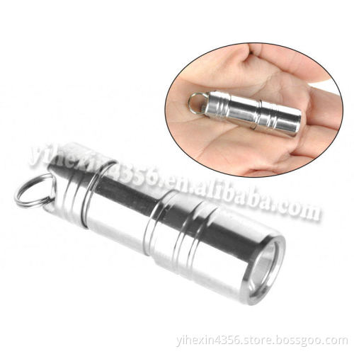 Boruit SLD-F7 Mini Stainless Steel Rechargeable Flashlight with Gift Box